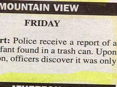 Discarded Burrito Mistaken for Baby in Trash Can